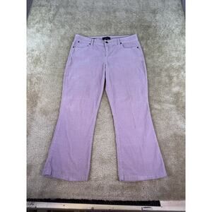 Talbots Corduroy Pants Signature Boot Womens Size 12 Pink 34x27 C140